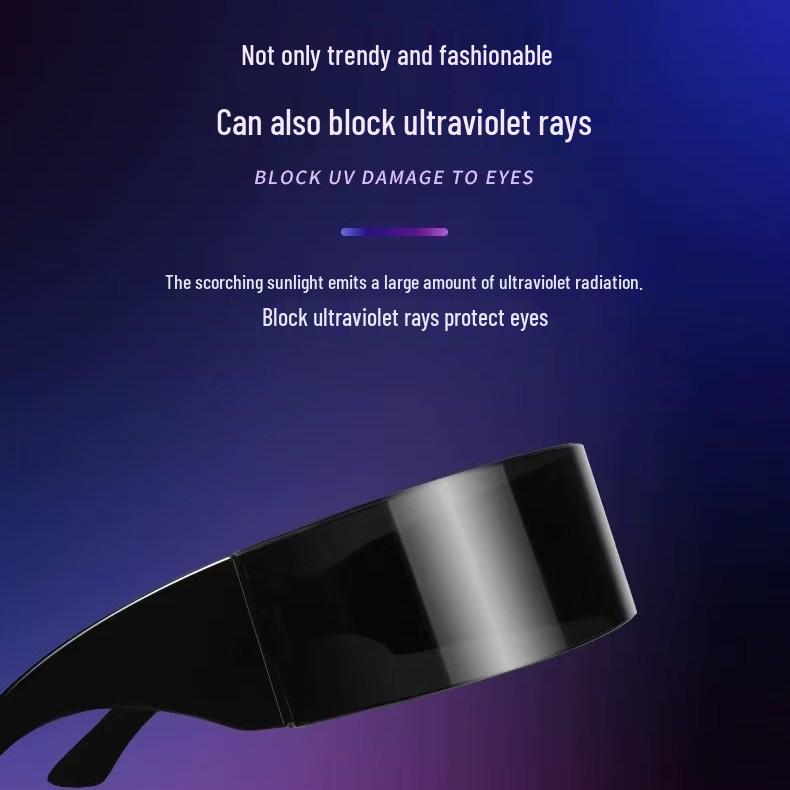 Cyberpunk Futuristic Anime Cosplay Sunglasses - Women's Decorative Fashion Eyewear