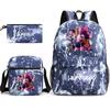 Girls Backpack College Style Large Capacity Lightweight Travel Backpack  Bag Three-Piece Set