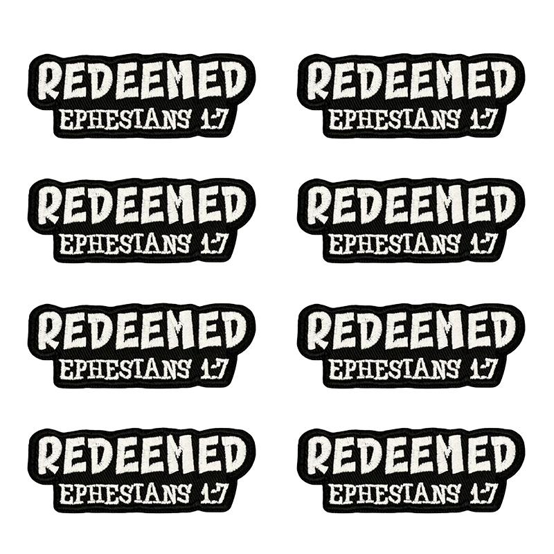 10pcs /Lots Letter Slogan Embroidered Patch Black Iron On Patches For Clothing Thermoadhesive Patches Jackets Hats Backpack Diy