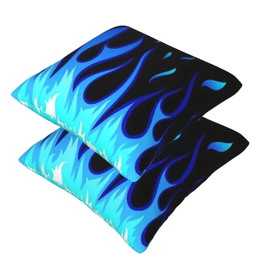 Big Fire Flames Burning Flame 2 Pcs Square Pillowcase Pillow Cover Cushion Decor Comfort Throw Pillow For Home Sofa