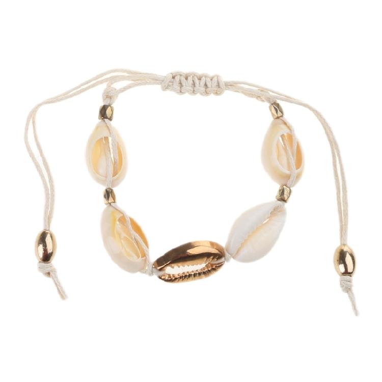 Bracelets de Coquillages Chevillettes Perles de Coquillages Naturels Collier Bijoux pour Hommes