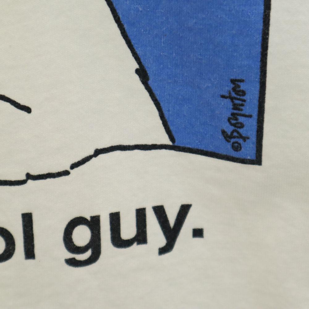 FRUIT OF THE LOOM 90s Made in USA Illustration Print Short sleeve Single stitch boynton T-shirt Men's Used