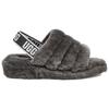 New UGG Fluff Yeah Slide Charcoal Women's 1095119-CHRC