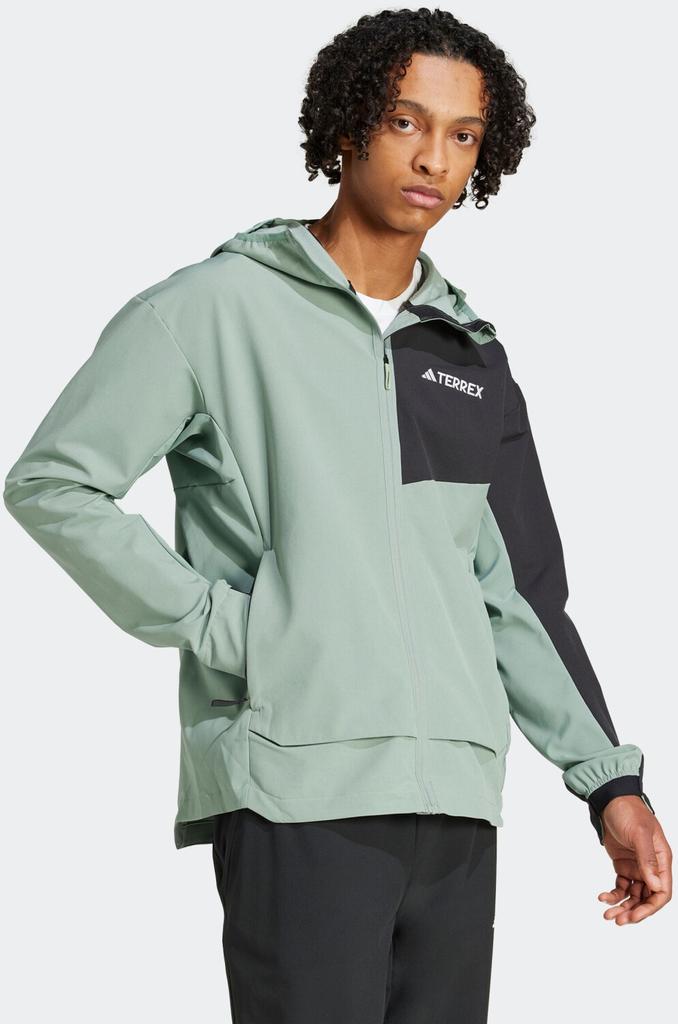 Куртка Adidas Terrex Softshell зелено-черная