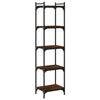 VidaXL Bibliothèque 5 niveaux chêne marron 40x30x154cm bois ingénierie 837641