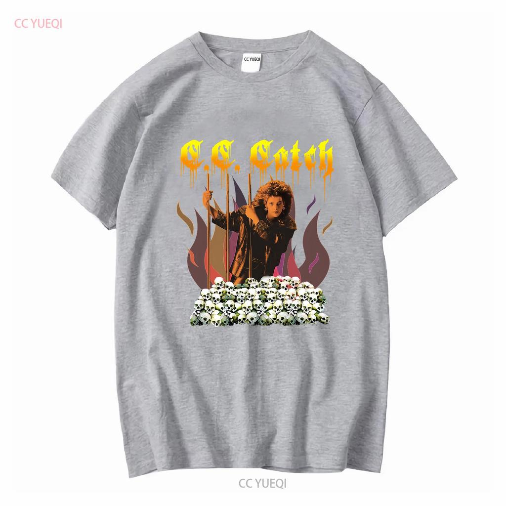 New Cc Catch Premium Retro Music American Black T Shirt Size S 5XL Long or Short Sleeves Vintage Washed Unisex Breathable