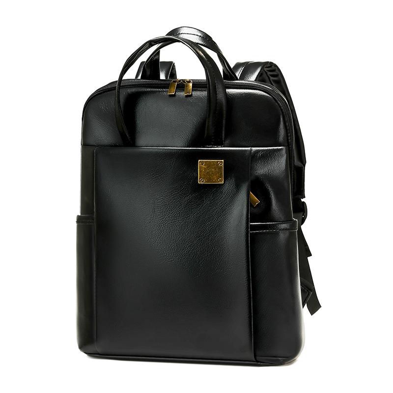 Business Backpack Female PU Backpack Student Schoolbag