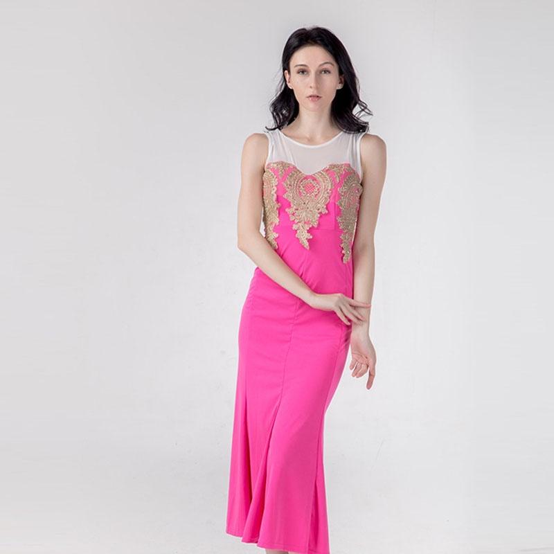 Elegant Women Formal Wedding Bridesmaid Evening Party Ball Prom Gown Long Cocktail Dress With Timeless Design