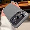 Large Window Liquid Silicone For Magsafe Case For iPhone 17 16 15 Pro Max Resistant Protective Magnetic Wireless Charge Cover