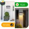 Solar House Number Light Outdoor Waterproof LED Address Sign Lamp Wireless Sunpower Garden Door Decorative Plaque Wall Light