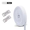 1Pair Diamond Lock Shoelaces Without ties Elastic Laces Sneakers No Tie Shoe laces Kids Adult 0.8cm Flat Shoelace for Shoes