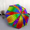 1pc Rainbow Colors Mandala Automatic Umbrella | Portable Foldable 8-Rib Manual Open, Cute Birthday & Holiday Gift for Outdoor yy260107074