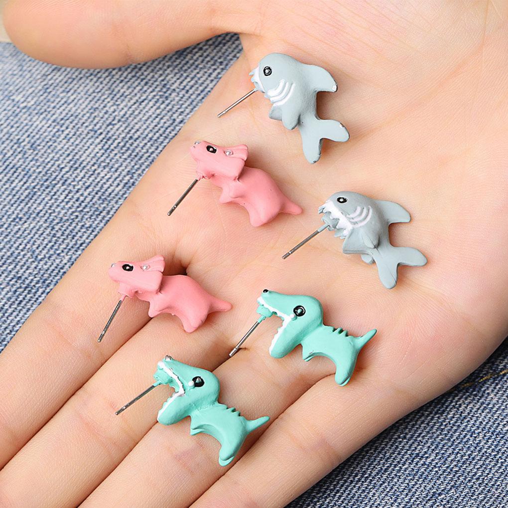 Unique Animals Shape Women S Stud Earrings Trendy And Cute Bite Earring Puppy Whale Bite Earrings