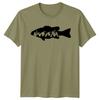 Fish Silhouette Mountain Scene Fishing Unisexs TShirt Outdoors Tee