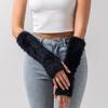 1pairs Women Winter Arm Sleeves Warmers Japanese Harajuku Y2k Arm Warmer for Girls Velvet Fingerless Gloves Knitted Arm Sleeve