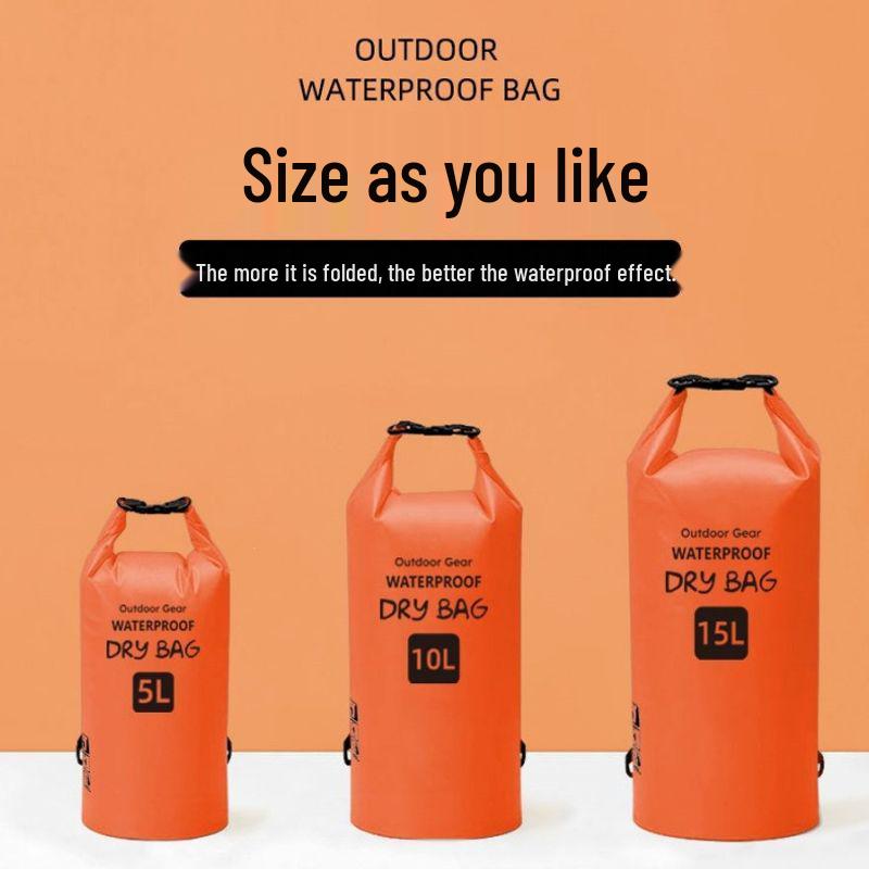 Waterproof Crossbody Bag for Swimming, Trekking, Rafting & Snorkeling - Large Capacity, Convertible Single/Double Shoulder Storage.