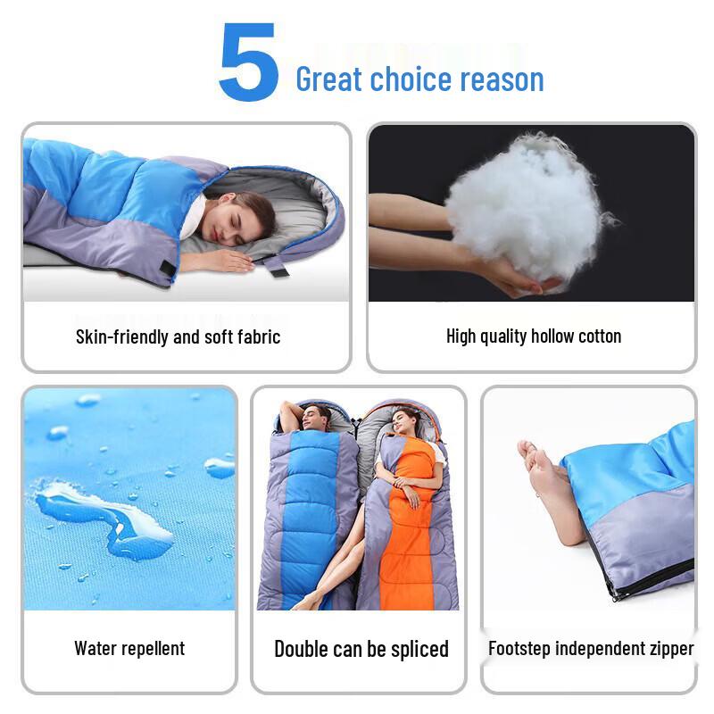 Lightweight Portable All-Season Envelope Sleeping Bag