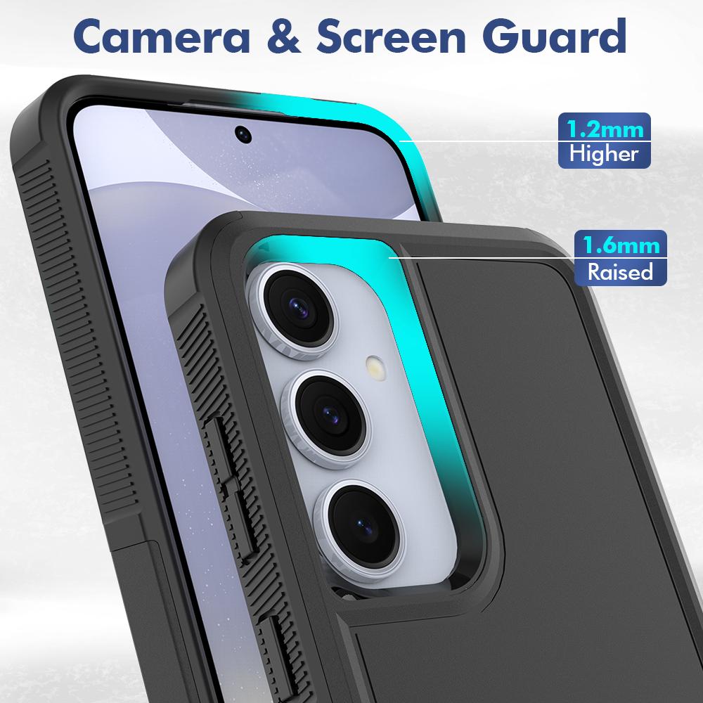 

For Samsung Galaxy S25+ Case 2-in-1 PC+TPU Shockproof Phone Cover Mint Green