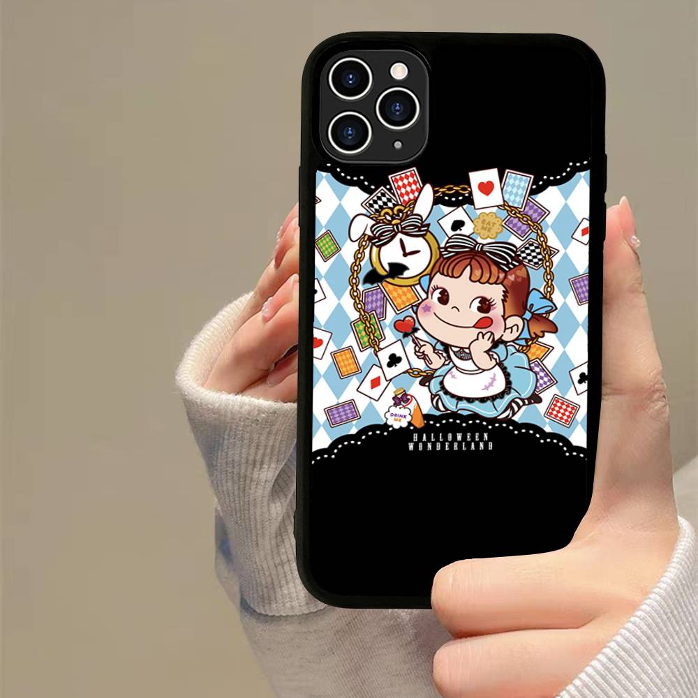 Fujiya Milky Peko-Chan Handyhülle Silikon PC+TPU Für Für IPhone 11 12 13 14 15 16 Plus Pro Max Hülle