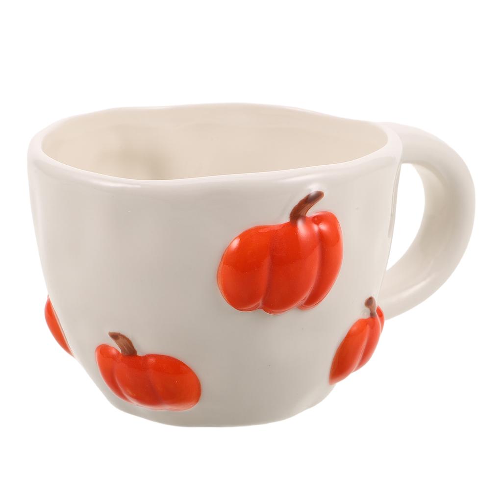 Uniquely Designed Ceramic Pumpkin Coffee Mug Pumpkin Cup With Handle 400ml Ceramic Pumpkin Halloween Mug Decoration