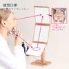 Napure Mirror 3-Way Mirror for Hair Dye Wigs, Pink Gold, 3-Sided Mirror, Makeup Mirror, Christmas Gift