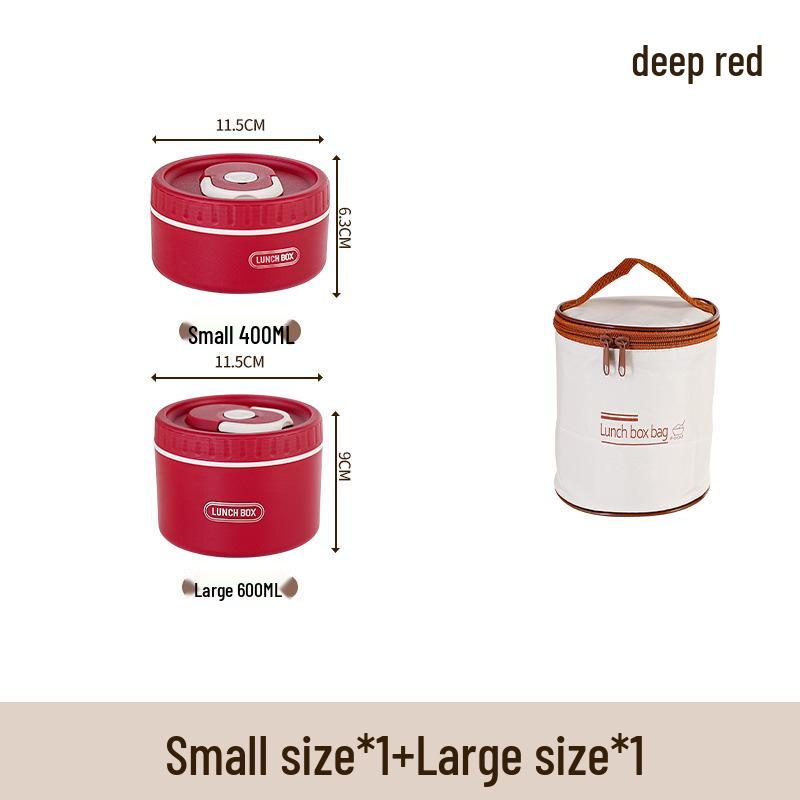 304 Stainless Steel Insulated Three-Layer Lunch Box, Microwave Safe for Home or Dorm Use 410 Stainless Steel