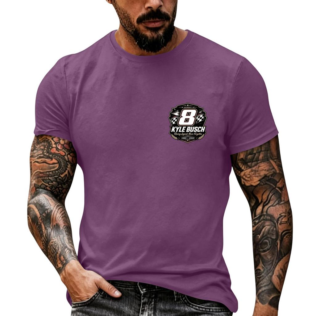Men's Short Sleeve Racing Graphic T Shirt Nascar Inspired Vintage Style Casual Tee for Racing Enthusiasts Summer Wear