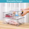 New cross-border detachable cosmetics storage box 12inch assembled transparentPETDesktop Storage Box Manufacturer Wholesale