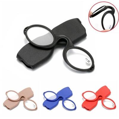 Weiche Silikon Nasenklemme Bügellose Nasenauflage / Clip Lesebrille+Etui