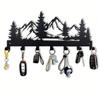 Vintage Wall Mount Key Holder Metal Mountain Decor Rustproof Home Entryway Organizer