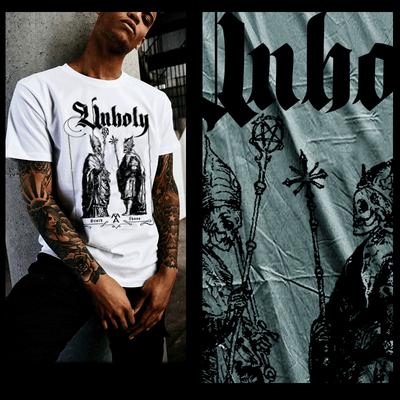 Occult T-Shirt Death Chaos Unholy Damned Souls Satanic Demon Behemoth Hell Tee