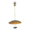 Green Elegance Brass Dish Ceiling Lamp Trending Chandelier for Living Room, Dining Room, Kitchen Décor For Living Room