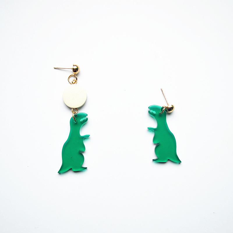 

Милые красочные животные акриловые серьги-капли в форме динозавра для женщин женские вечерние ювелирные изделия в подарок