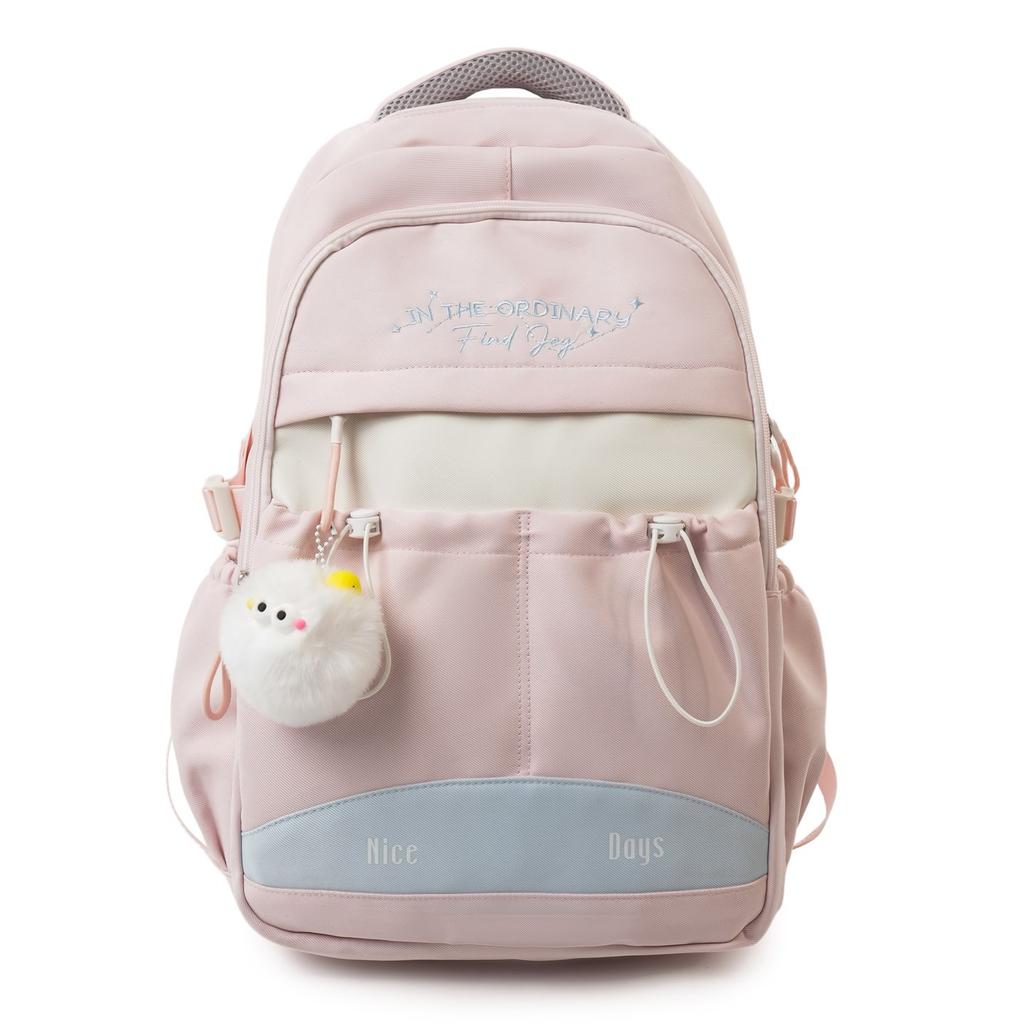 Schoolbag Japanese Schoolbag Female College Wind Large Capacity Sweet Cute Backpack Pure Middle and High School Students Multi-compartment Backpack