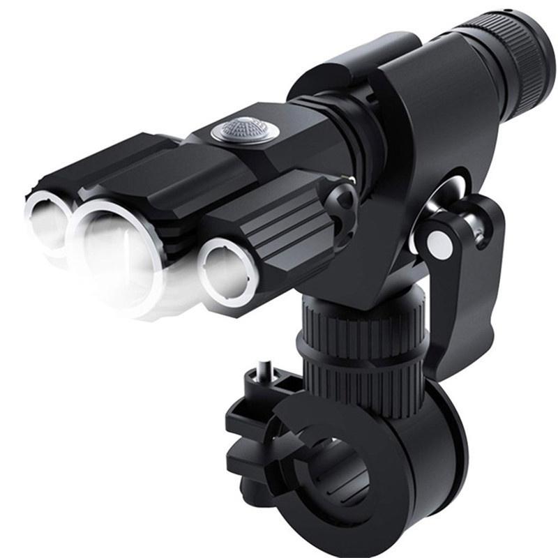 

Портативный велосипедный фонарик 6000 лм USB велосипедные передние фары IPX5 водонепроницаемый с креплением велосипедный свет 3 велосипедная фара чёрный