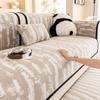 Four Season Universal Sofa Cover Chenille High-end Feeling Light Luxury Non Slip Sofa Cushion Living Room Straight Seat Cushion