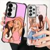 Best Friends Forever Girls Plating Phone Case For Samsung A17 A07 A37 A57 A16 A56 A15 A55 A14 A54 A13 A53 A26 A36 A25 A35 A24 A3