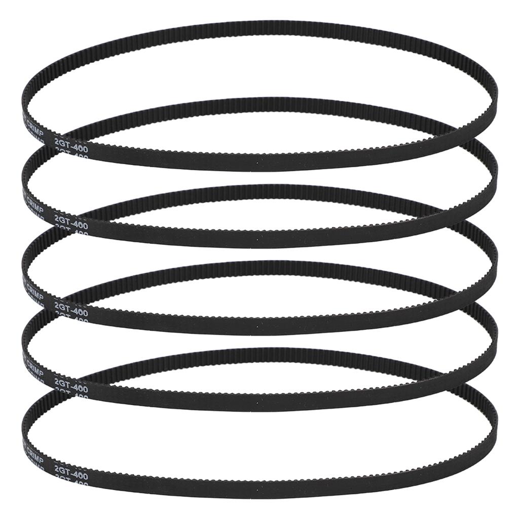 5PCs 3D Printer Accessories GT2 6 400MM Rubber Closed Timing Belt Ring Synchronous Drive Belt