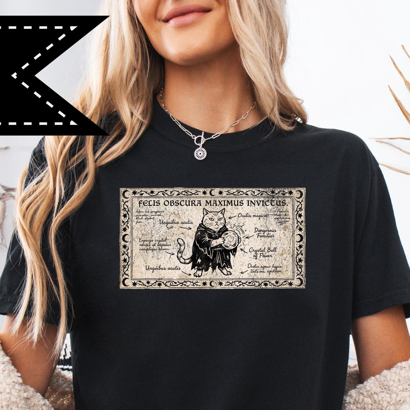 Medieval Cat Wizard T-Shirt, Funny Kitty Meme Tee, Comfort Colors® Meme Graphic Shirt S