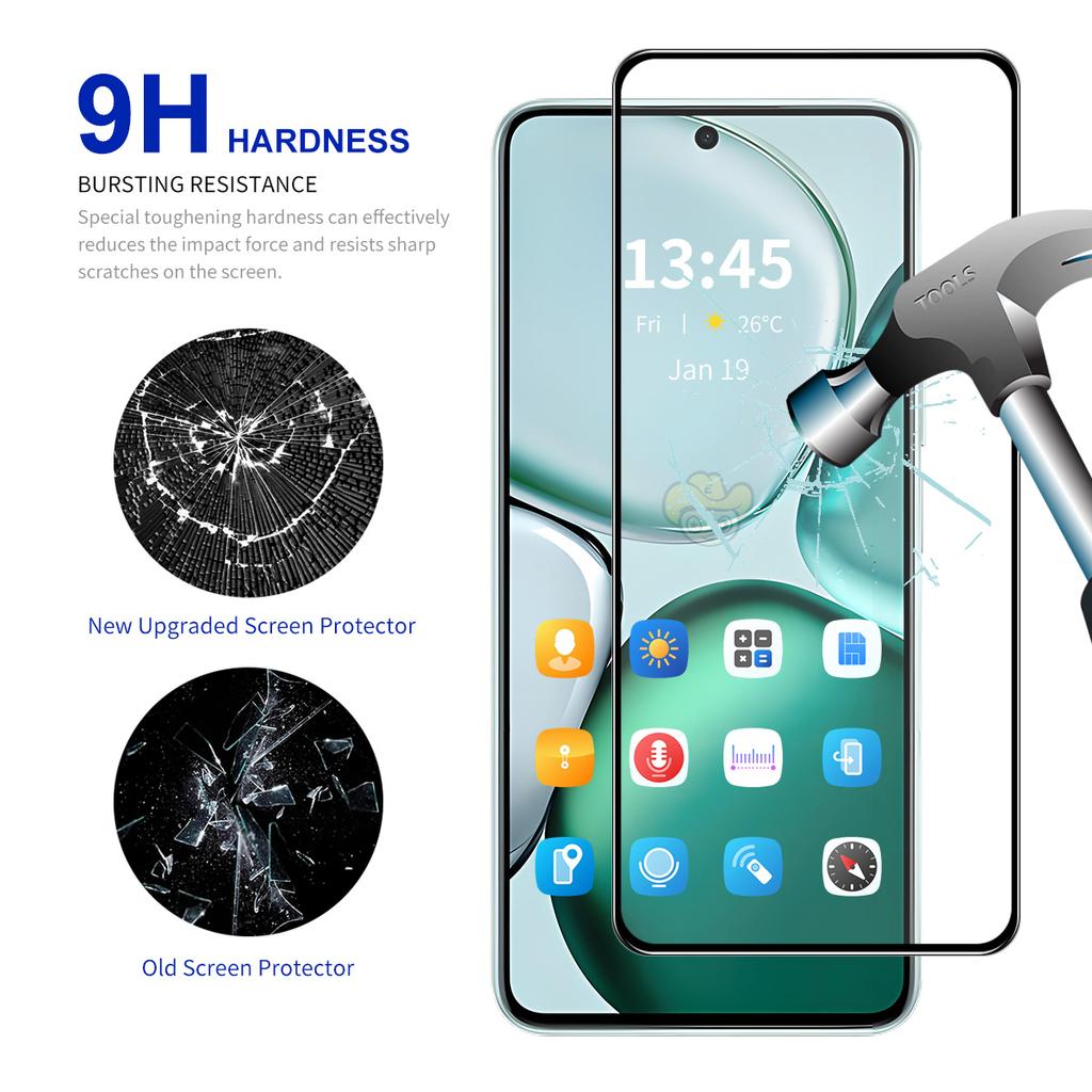 For Xiaomi Redmi K80 Ultra 5G Screen Protector Silk Print 0.18mm Tempered Glass (Fingerprint Unlock)
