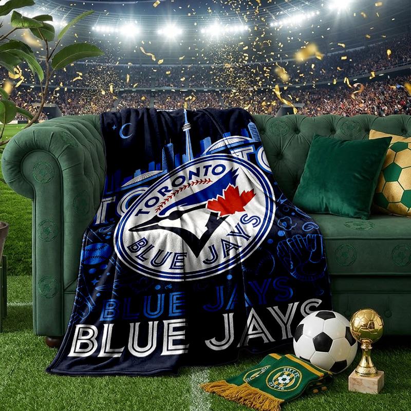 Κουβέρτα με Λογότυπο Blue Jays Ελαφριά Φανελένια Κουβέρτα Κρεβατιού Ιδανική για Ταξίδια, Κάμπινγκ, Σαλόνια, Γραφεία, Καναπέδες, Δώρο Χριστουγέννων για Φανατικούς
