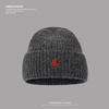 Autumn and Winter Warm Knitted Hats for Men and Women Korean Style Small Fox Embroidered Loose Big Head Circumference Woolen Hat Ins Trend
