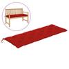 Day and Night - Day and Night Garden Bench Cushion Oxford Fabric Red 150x50x7 Cm