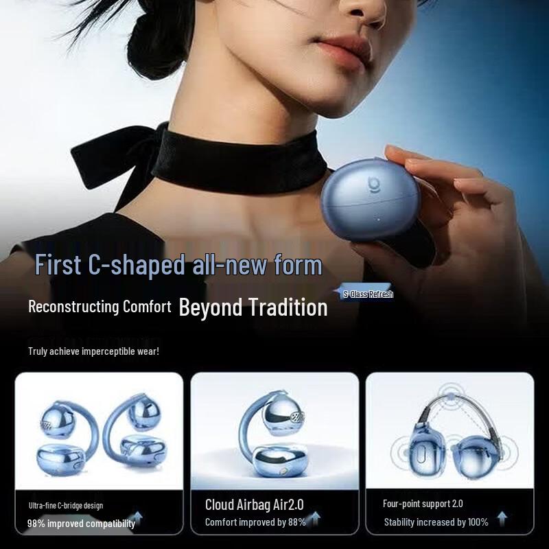 Baseus MC2 S Open-Ear Clip Earphones with AI Translation