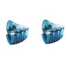 4cm Long 2pcs  Fancyin Colorful Triangle Small Hair Claws Crab Cat Ear Headwear for Women Colorful Hairclip Hair Accessories