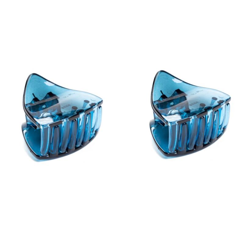 4cm Long 2pcs  Fancyin Colorful Triangle Small Hair Claws Crab Cat Ear Headwear for Women Colorful Hairclip Hair Accessories