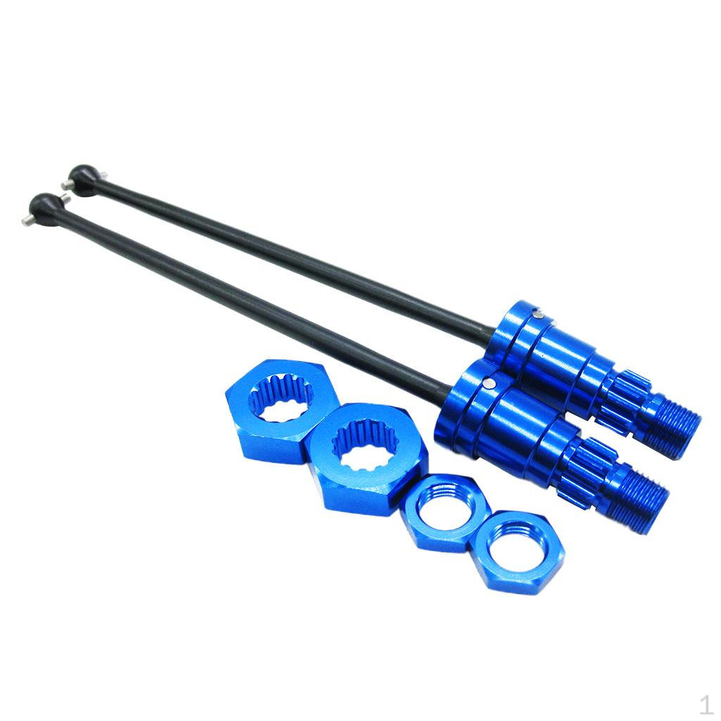 

1 Pair Shaft 170mm Metal Front Driveshaft Transmission RC Truck Blue
