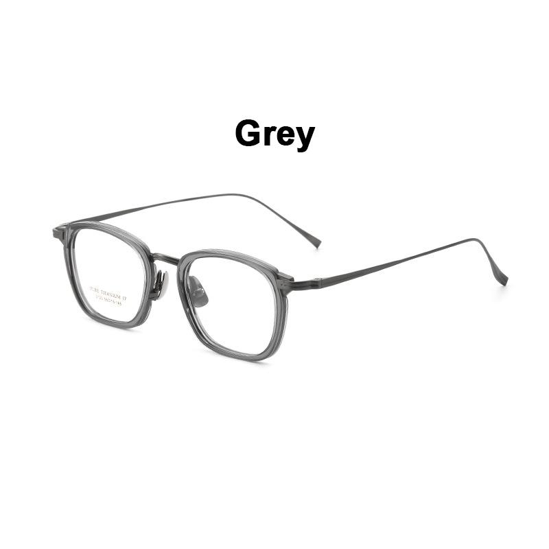 

Ultra Light Eyeglasses Women s Vintage Business Casual Pure Titanium Eyewear Square Luxury Brand Glasses Frame Men Spectacles серый