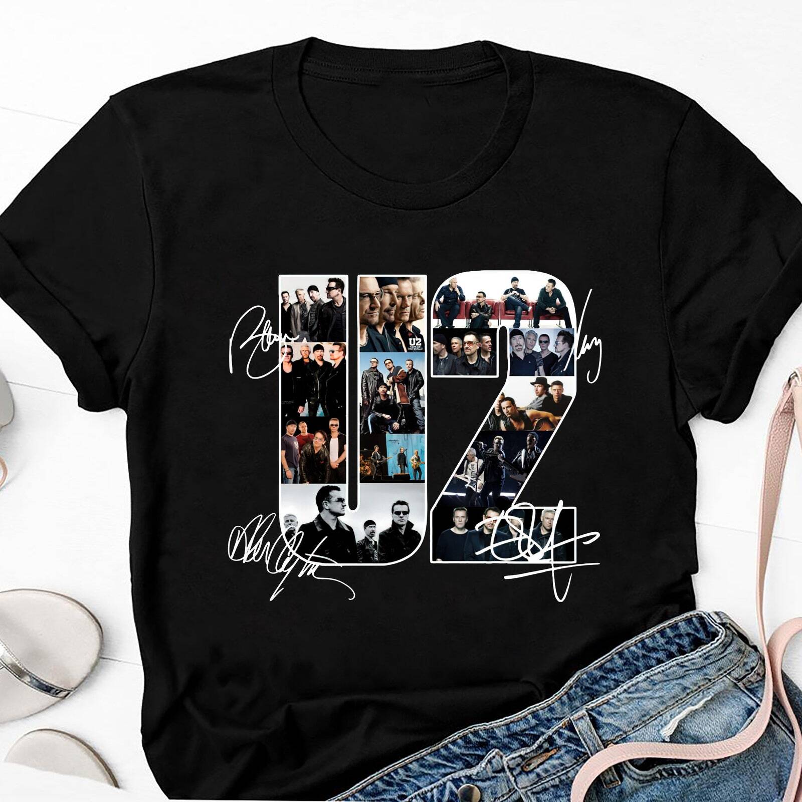 Signature U2 Band Fan GifT-shirt The Joshua Tree U2 Band T-shirt U2 Band Shirt S