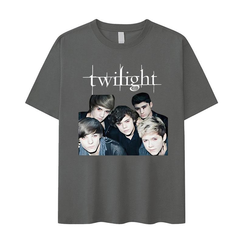 

2026 New Twilight Team Edward Cullen Printed Tshirts Unisex Women Fashion Retro T Shirt Casual Cotton Tshirt Streetwear Summer 4XL
